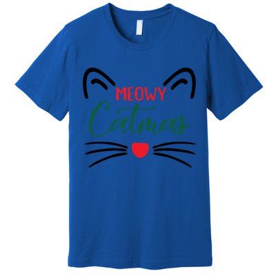 Meowy Catmas Christmas Gift Premium T-Shirt
