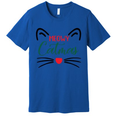 Meowy Catmas Christmas Gift Premium T-Shirt