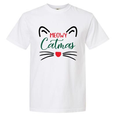 Meowy Catmas Christmas Gift Garment-Dyed Heavyweight T-Shirt