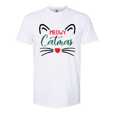 Meowy Catmas Christmas Gift Softstyle CVC T-Shirt