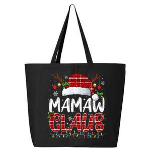 Mamaw Claus Christmas Lights Pajama Family Matching 25L Jumbo Tote