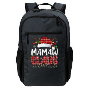 Mamaw Claus Christmas Lights Pajama Family Matching Daily Commute Backpack