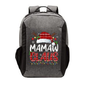 Mamaw Claus Christmas Lights Pajama Family Matching Vector Backpack