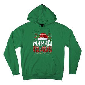 Mamaw Claus Christmas Lights Pajama Family Matching Hoodie