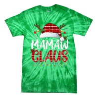 Mamaw Claus Christmas Lights Pajama Family Matching Tie-Dye T-Shirt