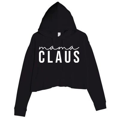 Mama Claus Christmas Holiday Crop Fleece Hoodie