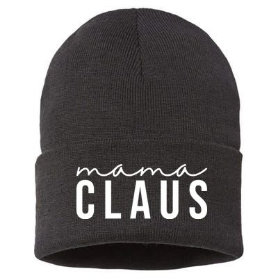 Mama Claus Christmas Holiday Sustainable Knit Beanie