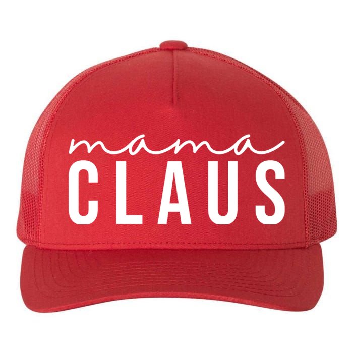 Mama Claus Christmas Holiday Yupoong Adult 5-Panel Trucker Hat