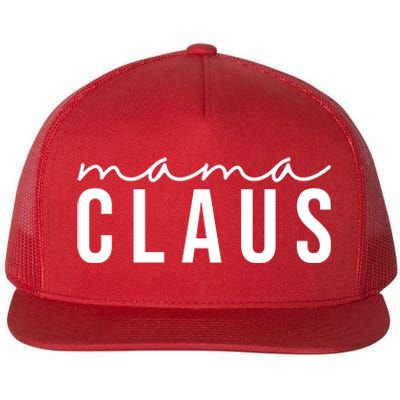 Mama Claus Christmas Holiday Flat Bill Trucker Hat