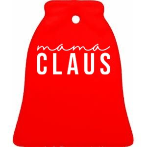 Mama Claus Christmas Holiday Ceramic Bell Ornament