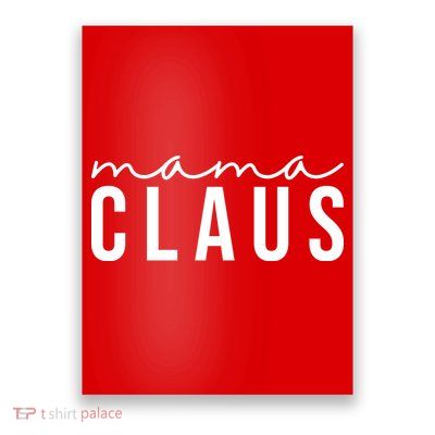 Mama Claus Christmas Holiday Poster