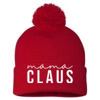 Mama Claus Christmas Holiday Pom Pom 12in Knit Beanie