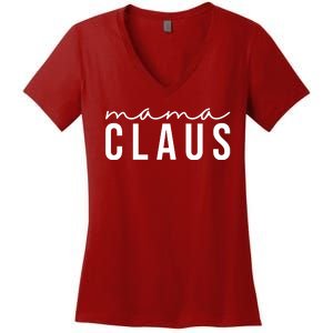 Mama Claus Christmas Holiday Women's V-Neck T-Shirt