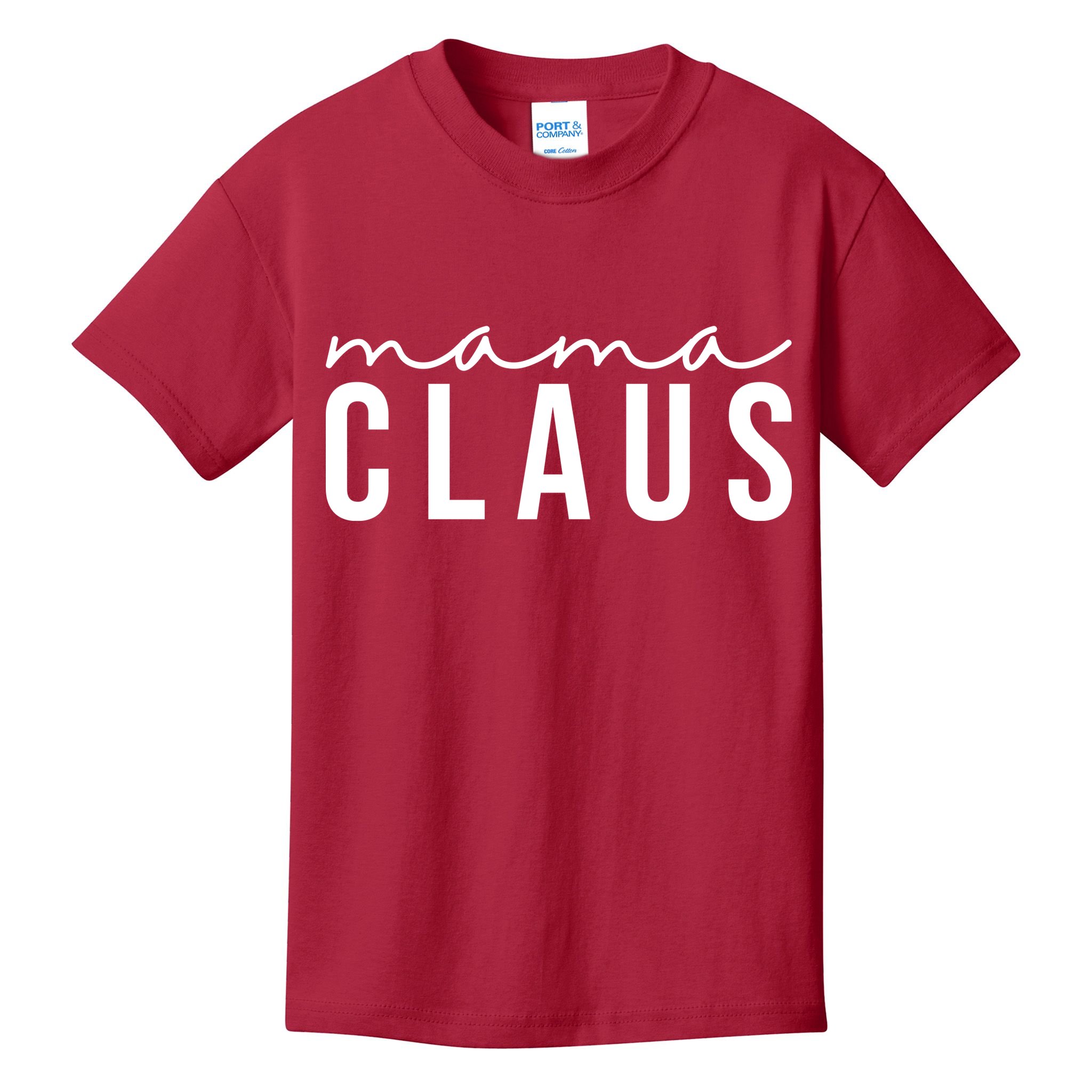 Mama Claus Christmas Holiday Kids T-Shirt