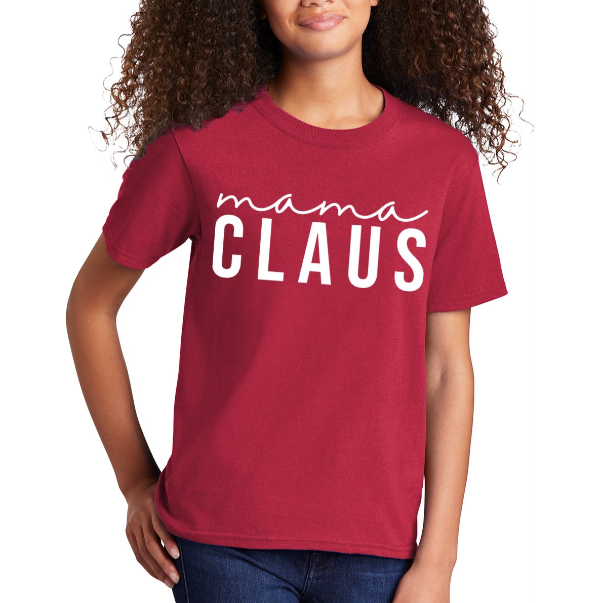 Mama Claus Christmas Holiday Kids T-Shirt
