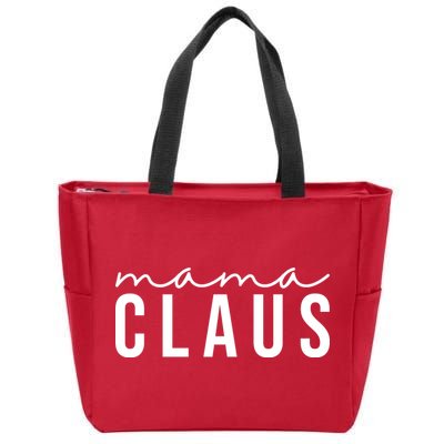 Mama Claus Christmas Holiday Zip Tote Bag