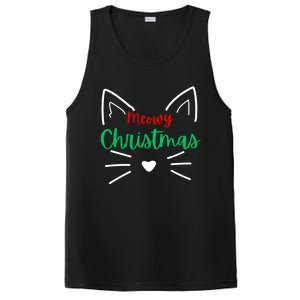 Meowy Christmas Cat Christmas Funny Cats Christmas Cute Gift PosiCharge Competitor Tank