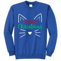 Meowy Christmas Cat Christmas Funny Cats Christmas Cute Gift Sweatshirt