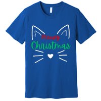 Meowy Christmas Cat Christmas Funny Cats Christmas Cute Gift Premium T-Shirt