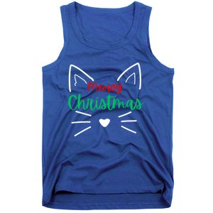 Meowy Christmas Cat Christmas Funny Cats Christmas Cute Gift Tank Top