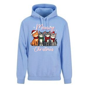 Meowy Christmas Cute Kitten Cat Lover Funny Festive Holidays Gift Unisex Surf Hoodie