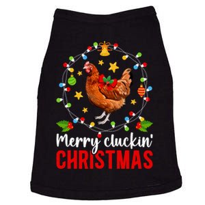 Merry Cluckin Christmas Chicken Owner Chicken Lover Xmas Long Sleeve Doggie Tank