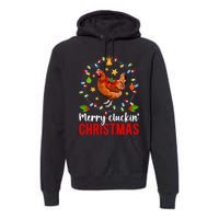 Merry Cluckin Christmas Chicken Owner Chicken Lover Xmas Long Sleeve Premium Hoodie