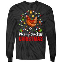 Merry Cluckin Christmas Chicken Owner Chicken Lover Xmas Long Sleeve Tie-Dye Long Sleeve Shirt