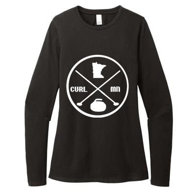 Mn Curling Cute Gift Minnesota Curling Gift Womens CVC Long Sleeve Shirt