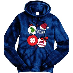 Merry Christmas Chicago Baseball Est 1876 Tie Dye Hoodie