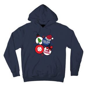 Merry Christmas Chicago Baseball Est 1876 Tall Hoodie