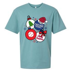 Merry Christmas Chicago Baseball Est 1876 Sueded Cloud Jersey T-Shirt