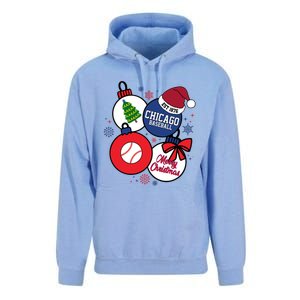 Merry Christmas Chicago Baseball Est 1876 Unisex Surf Hoodie