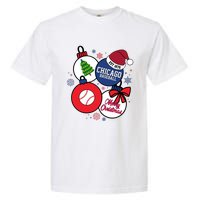 Merry Christmas Chicago Baseball Est 1876 Garment-Dyed Heavyweight T-Shirt