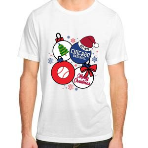 Merry Christmas Chicago Baseball Est 1876 Adult ChromaSoft Performance T-Shirt