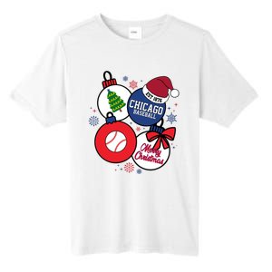 Merry Christmas Chicago Baseball Est 1876 Tall Fusion ChromaSoft Performance T-Shirt