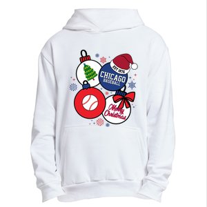 Merry Christmas Chicago Baseball Est 1876 Urban Pullover Hoodie