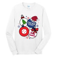 Merry Christmas Chicago Baseball Est 1876 Tall Long Sleeve T-Shirt