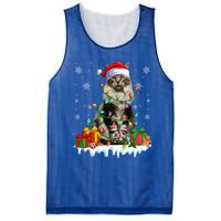 Maine Coon Cat Xmas Light Christmas Kitten Lover Funny Gift Mesh Reversible Basketball Jersey Tank