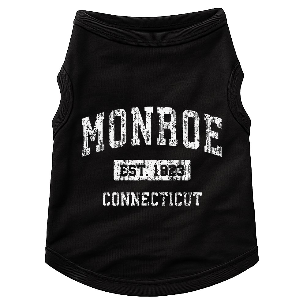 Monroe Connecticut Ct Vintage Established Doggie Tank