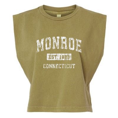 Monroe Connecticut Ct Vintage Established Garment-Dyed Women's Muscle Tee
