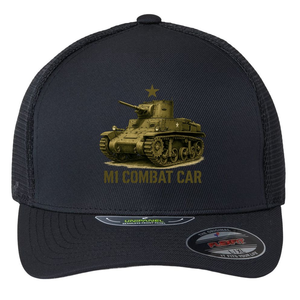 M1 Combat Car Flexfit Unipanel Trucker Cap