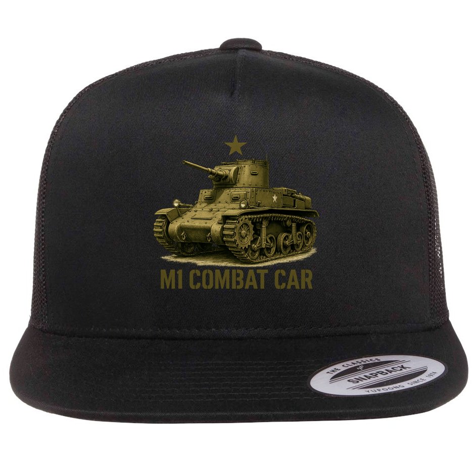 M1 Combat Car Flat Bill Trucker Hat
