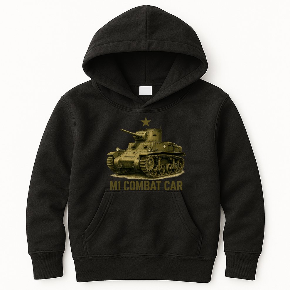 M1 Combat Car Kids Hoodie