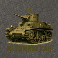 M1 Combat Car Cotton Canvas Backpack
