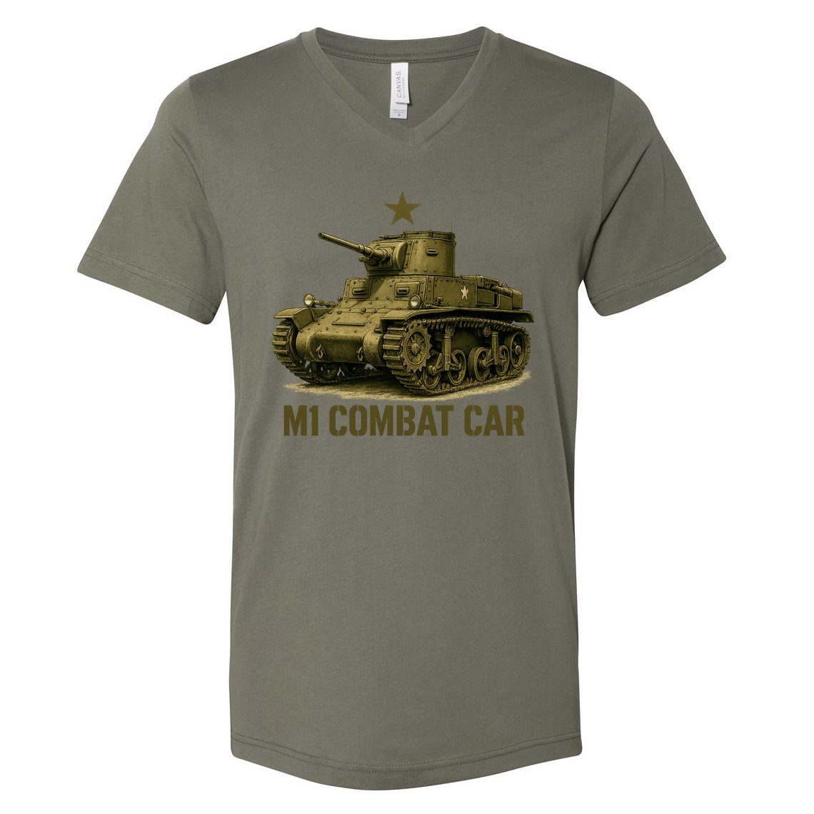 M1 Combat Car V-Neck T-Shirt