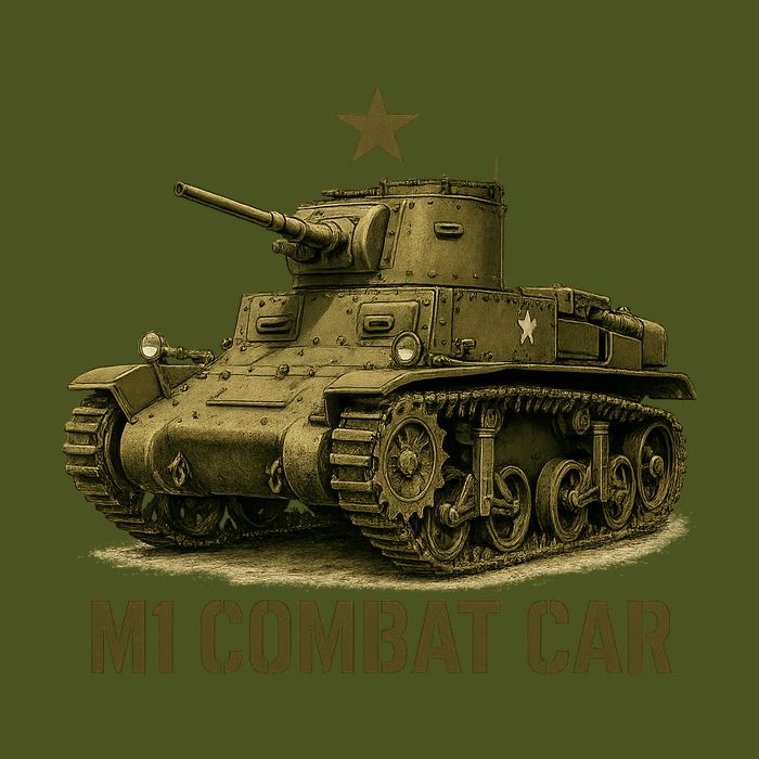 M1 Combat Car Sustainable Bucket Hat