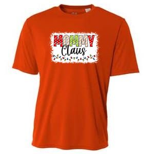 Mommy Claus Cool Gift Christmas Light Pajama Family Matching Cool Gift Cooling Performance Crew T-Shirt