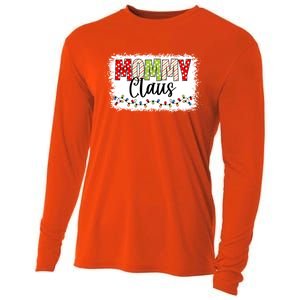 Mommy Claus Cool Gift Christmas Light Pajama Family Matching Cool Gift Cooling Performance Long Sleeve Crew