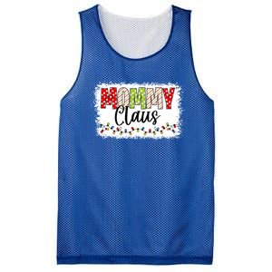 Mommy Claus Cool Gift Christmas Light Pajama Family Matching Cool Gift Mesh Reversible Basketball Jersey Tank